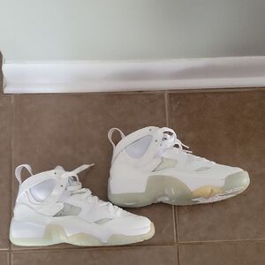 Kids White and Cream Sneakers